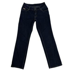 FUBU The Collection Jeans Women's Straight Leg Dark Blue Mid-Rise Size 11/12